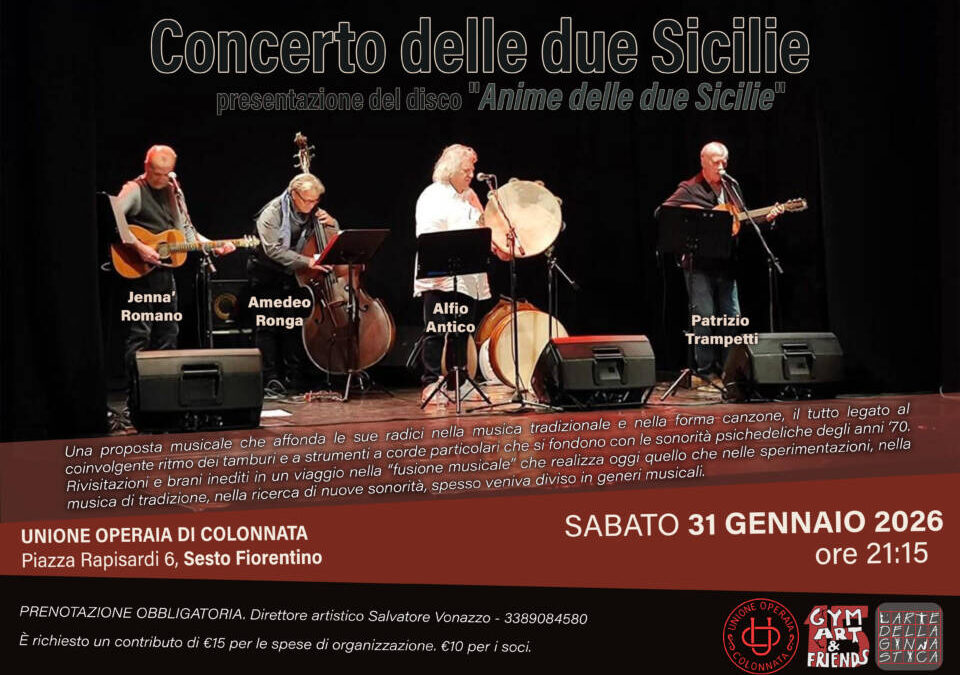 Arte della ginnastica, Gym art& friends , concerto di gennaio 2026